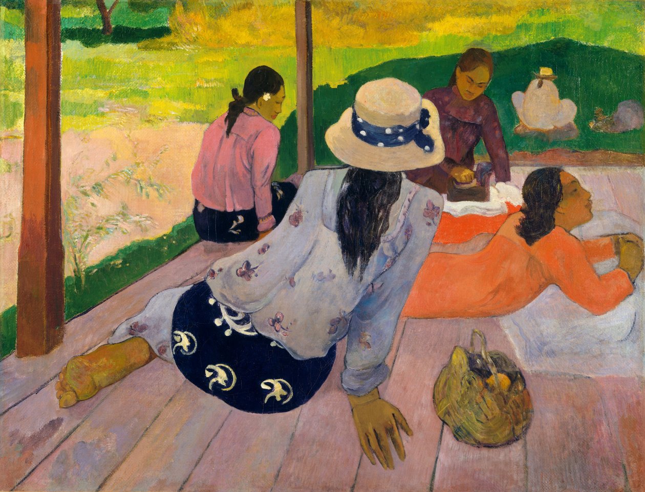 O Siesta, ca. 1892-94. de Paul Gauguin