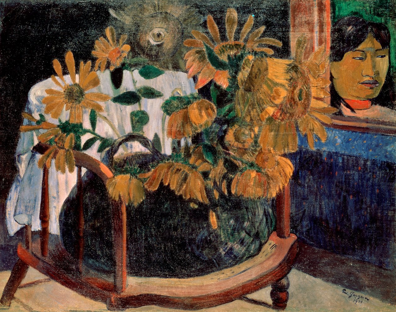 Os girassóis, 1901. de Paul Gauguin