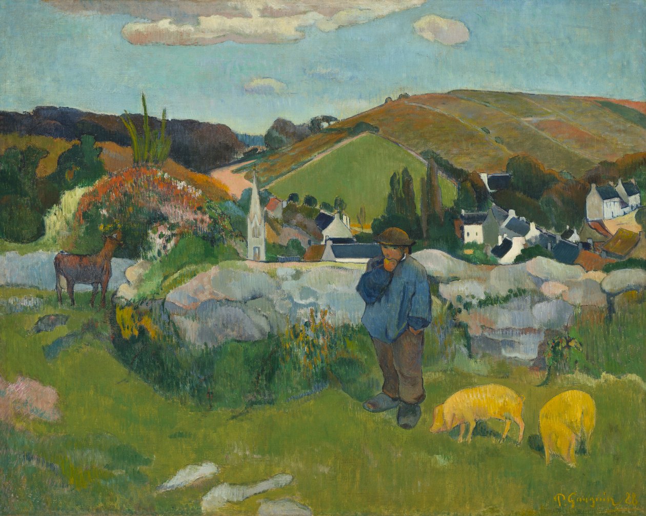 O guardador de porcos de Paul Gauguin