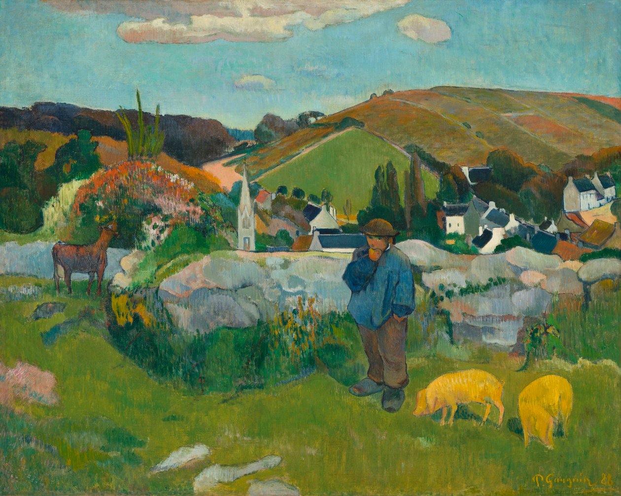 O Swineherd, 1888 de Paul Gauguin