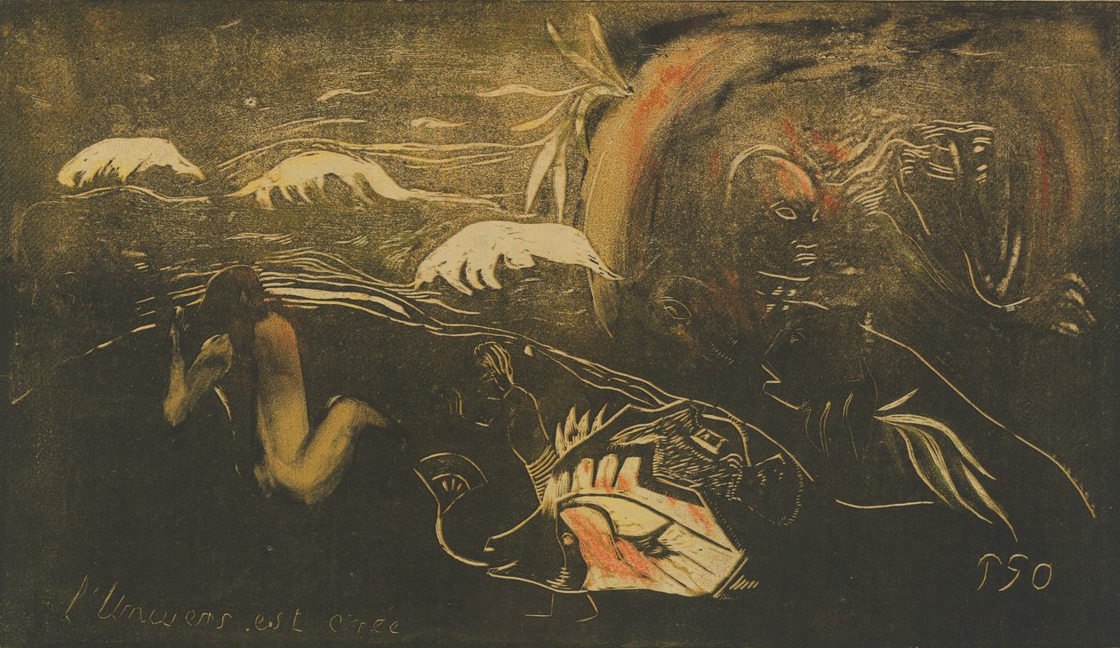 O Universo é Criado O Universo é Criado, c. 1894. de Paul Gauguin