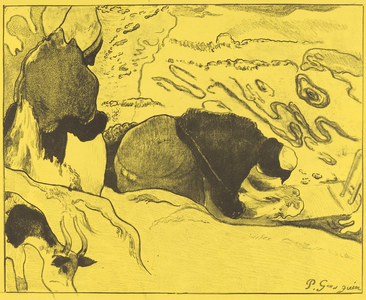 As Lavadeiras de Paul Gauguin