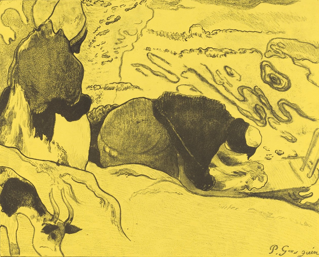 As Lavadeiras As Lavadeiras, 1889 de Paul Gauguin