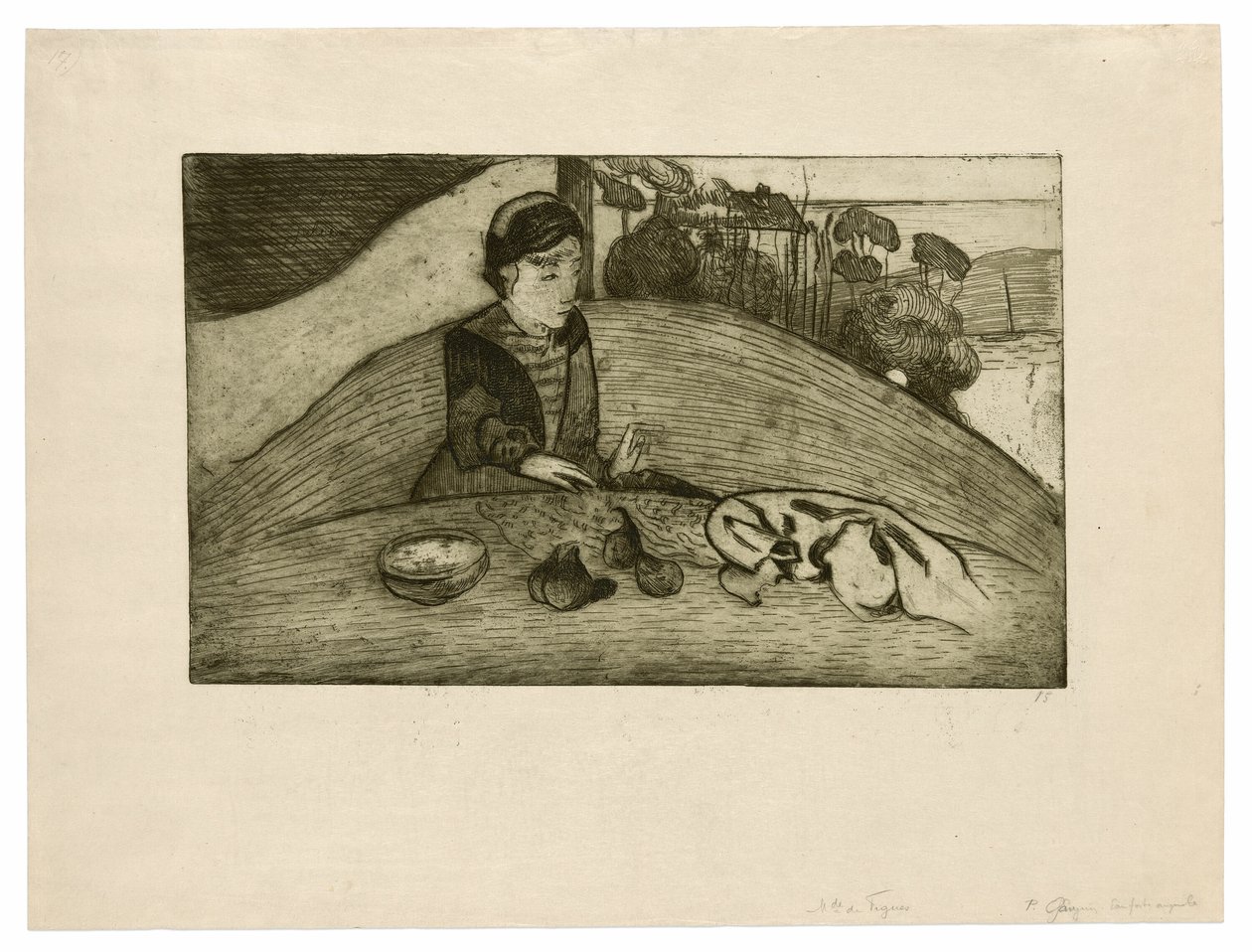 A mulher com figos de Paul Gauguin