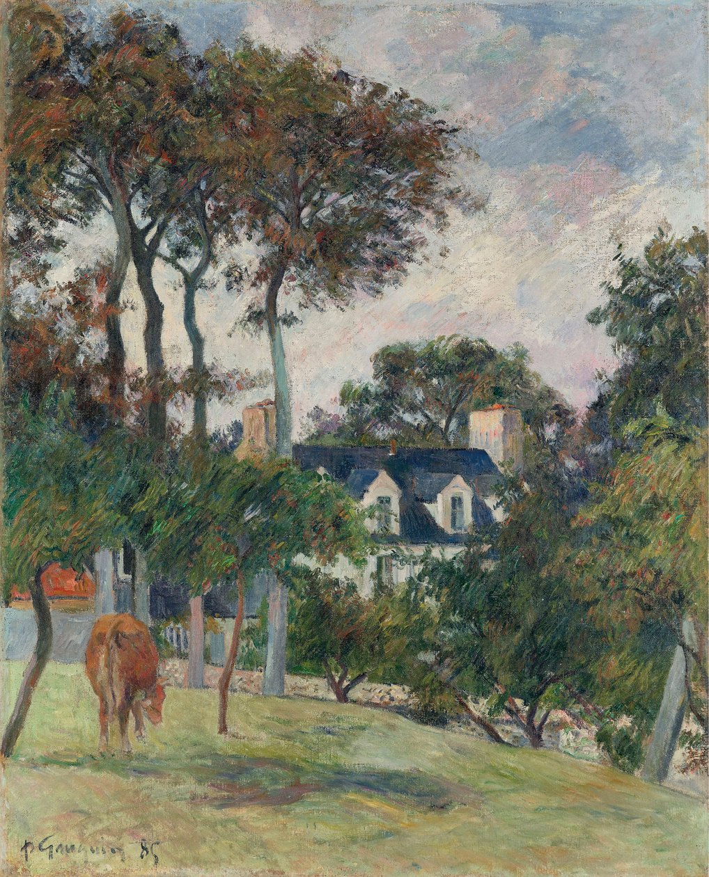 A Casa Branca, 1885. de Paul Gauguin