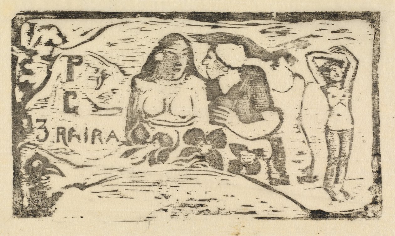 Folha de rosto de "O Sorriso" de Paul Gauguin