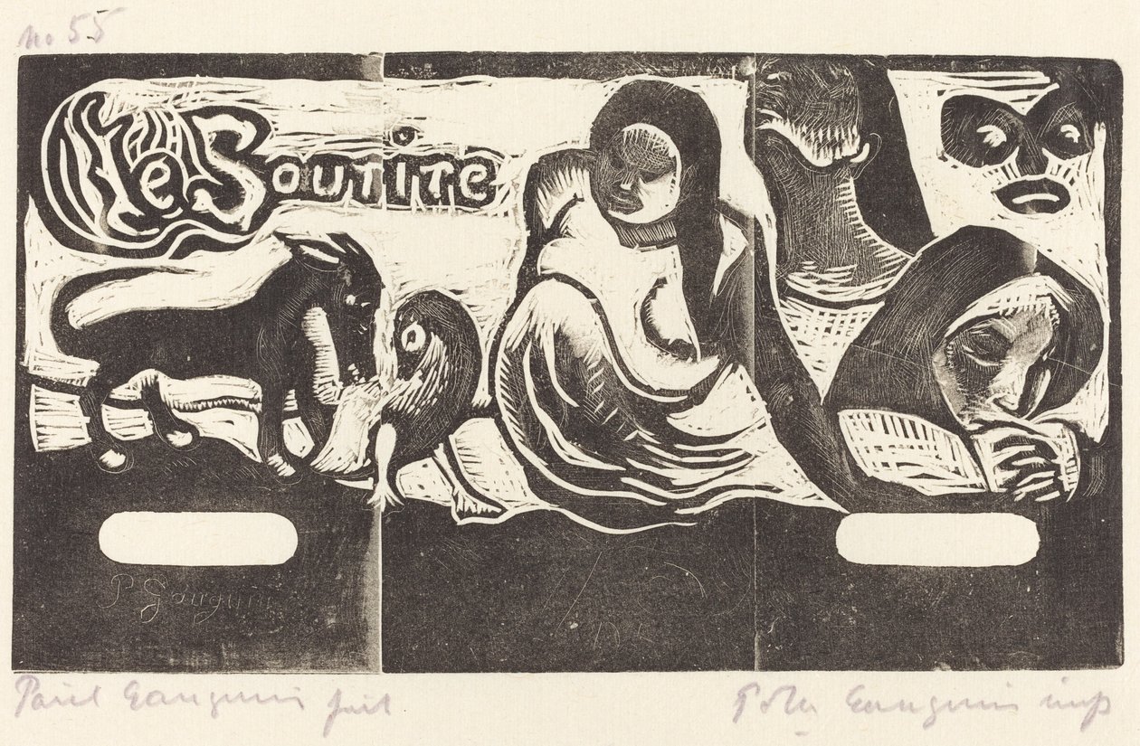 Página de título de "O Sorriso" de Paul Gauguin