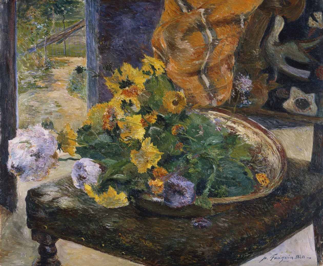 Para fazer um buquê, 1880 de Paul Gauguin