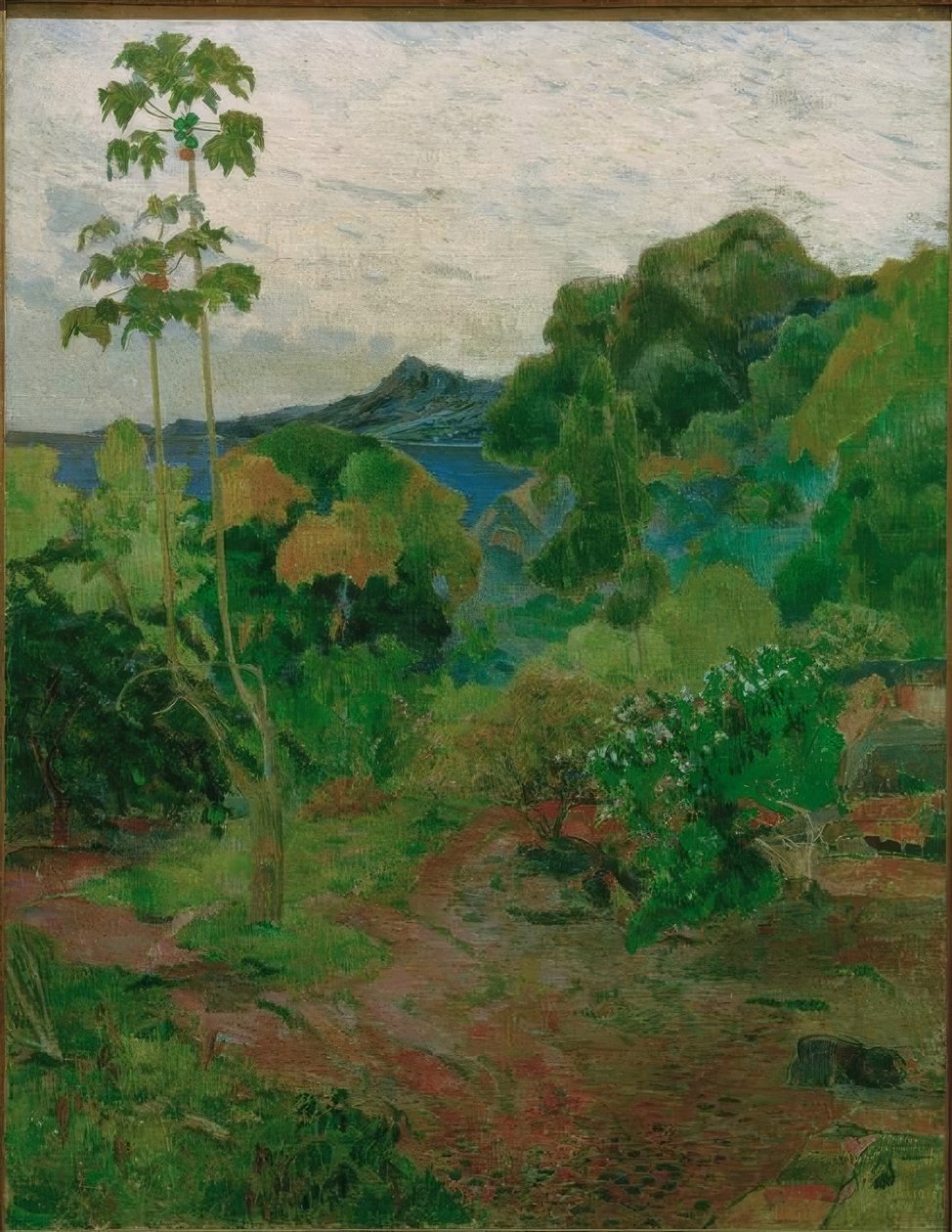 Paisagem tropical de Paul Gauguin
