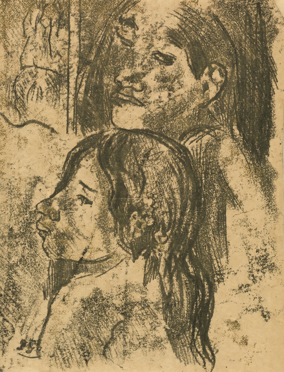 Dois marquesanos [reto], c. 1902. de Paul Gauguin