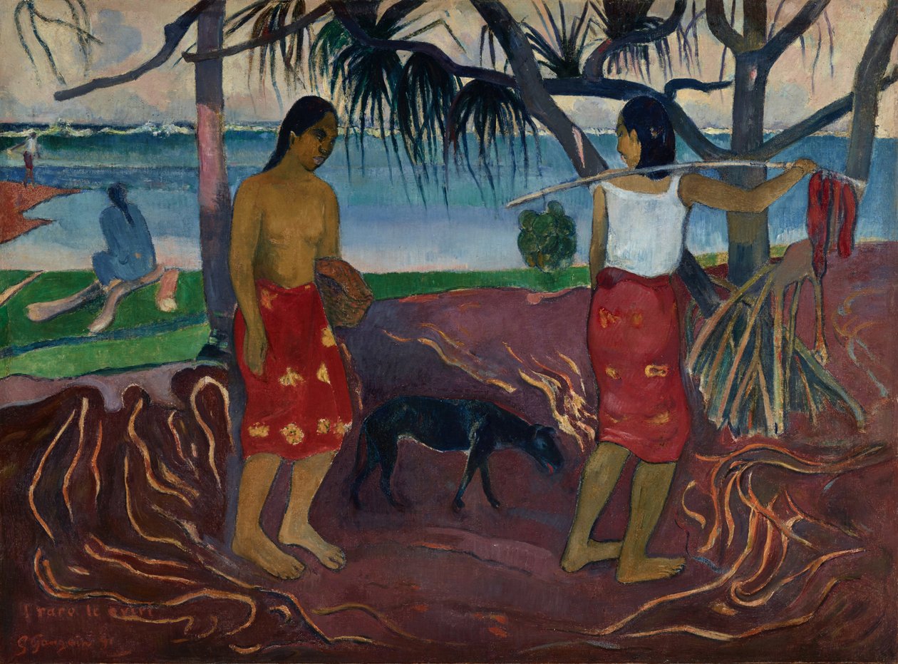 Sob o Pandanus de Paul Gauguin