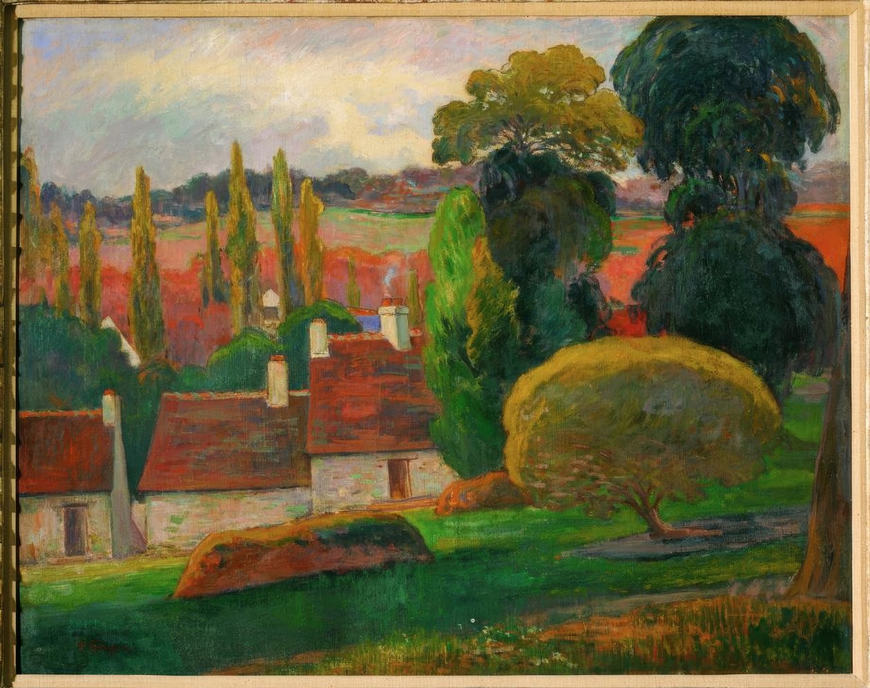 Uma fazenda na Bretanha de Paul Gauguin
