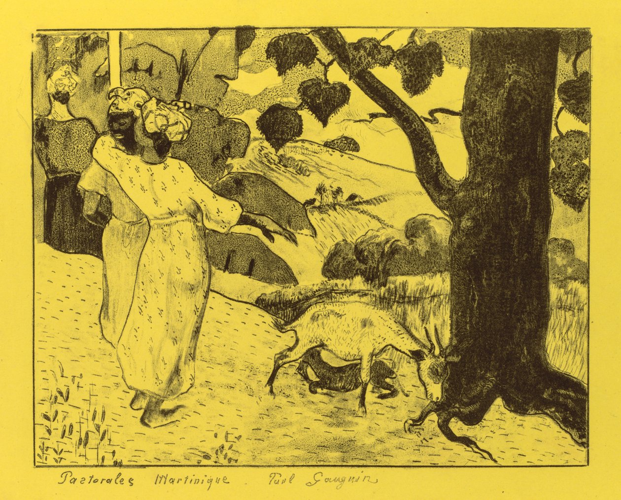 Volpini Suite: Martinica Pastoral Pastorales Martinica, 1889. de Paul Gauguin