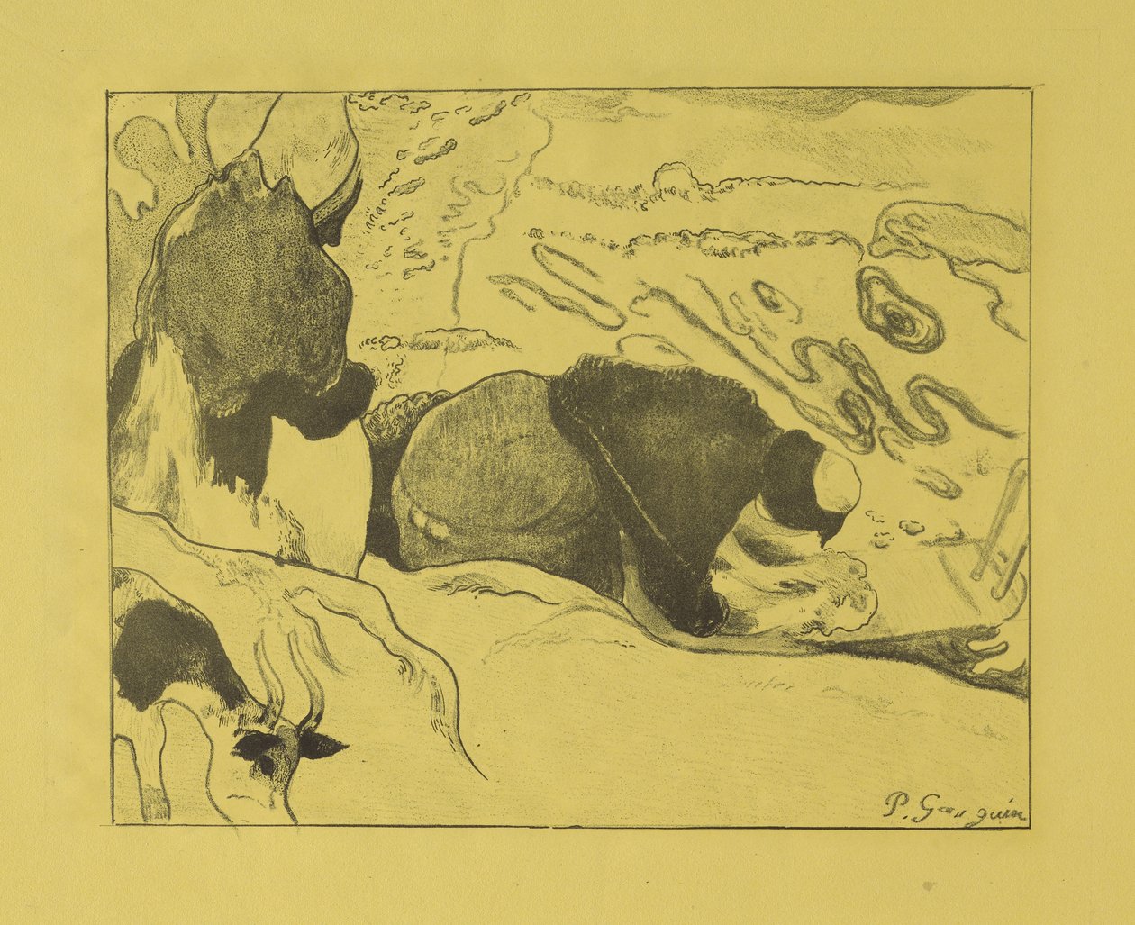 Lavadeiras, 1889 de Paul Gauguin