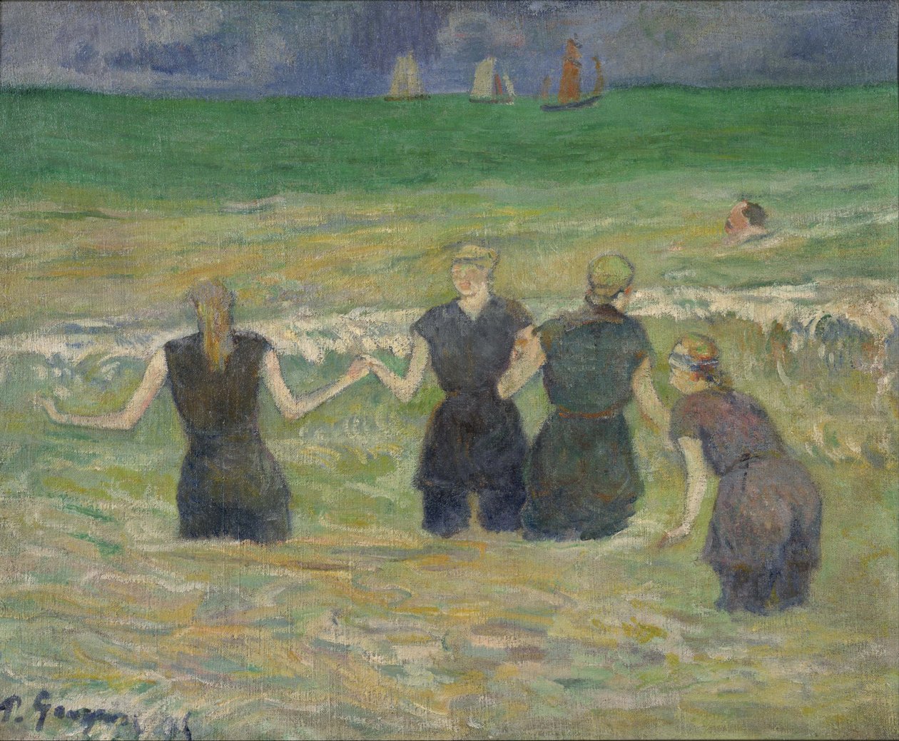 Mulheres tomando banho de Paul Gauguin