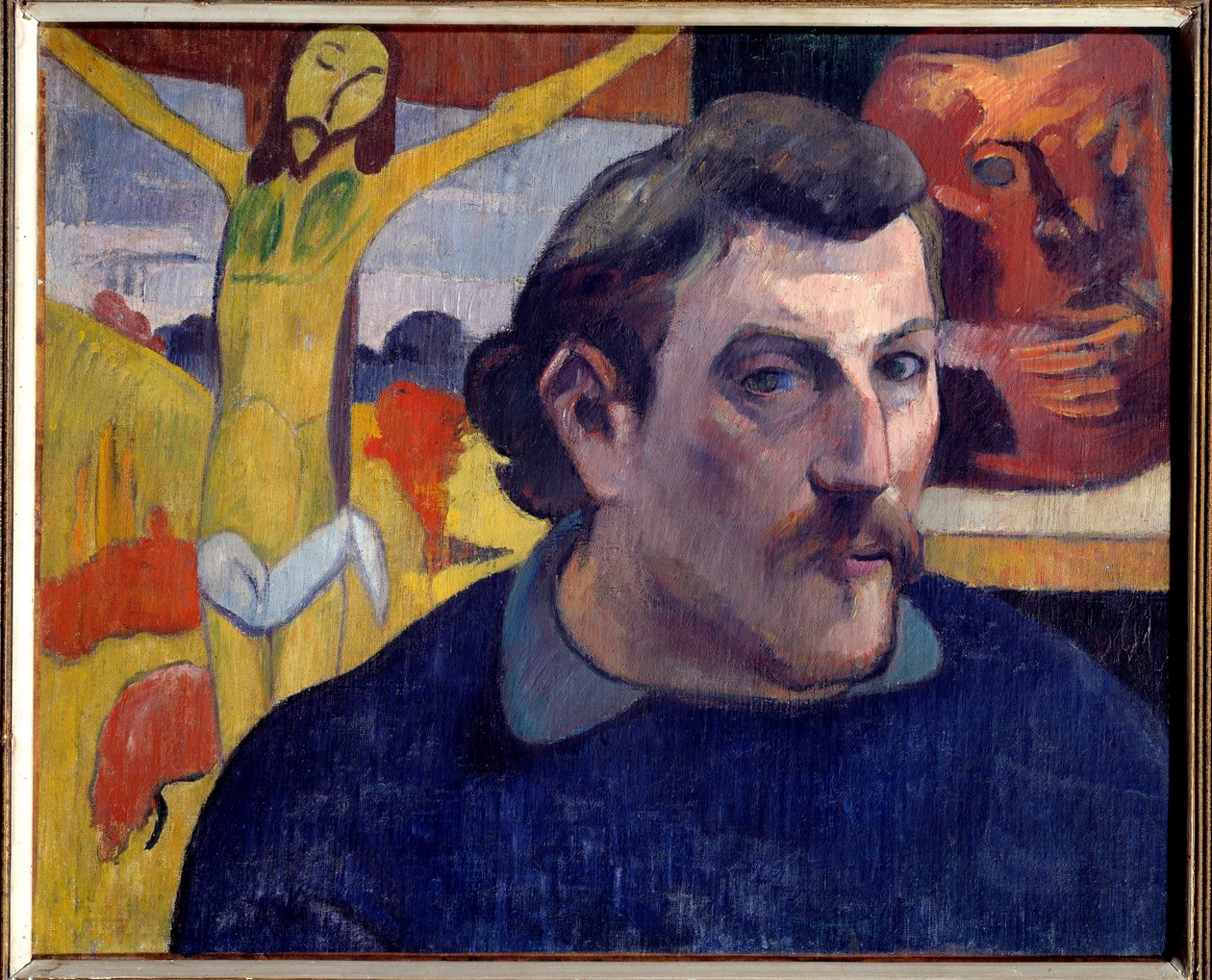 Auto-retrato de Cristo Amarelo. Pintura de Paul Gauguin (1848-1903) de Paul Gauguin