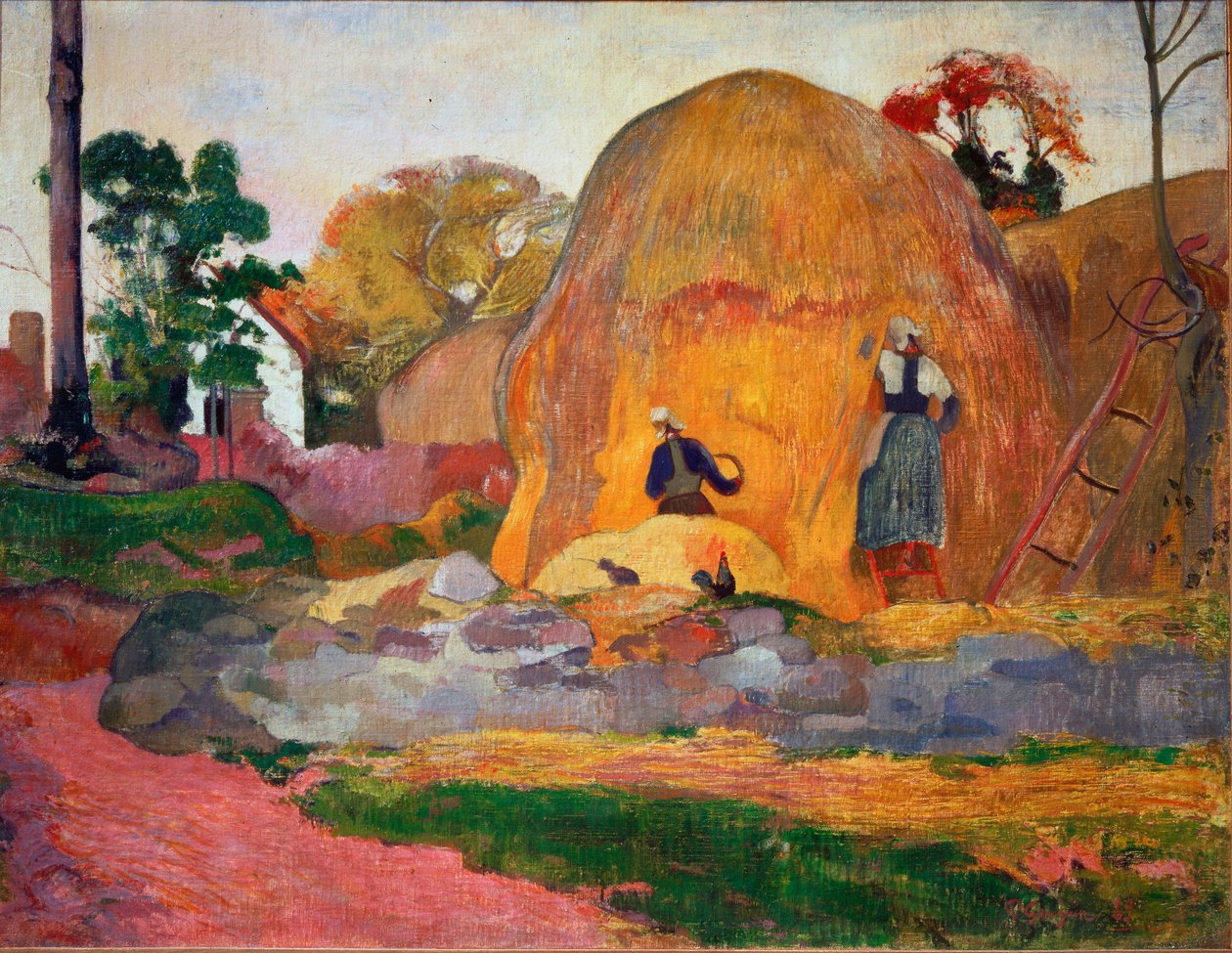 Palheiros Amarelos, ou Colheita Dourada de Paul Gauguin