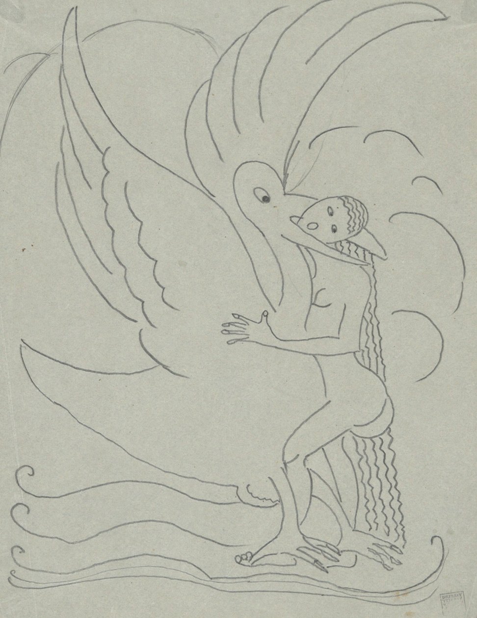 Leda e o Cisne de Paul Gaulois