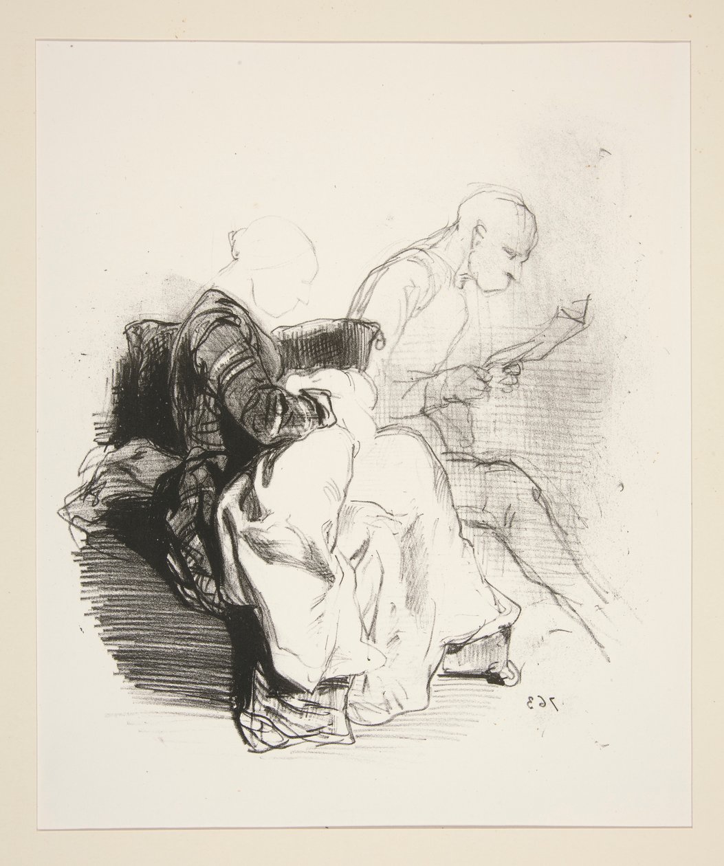 (INTERIOR DOMÉSTICO.) de Paul Gavarni