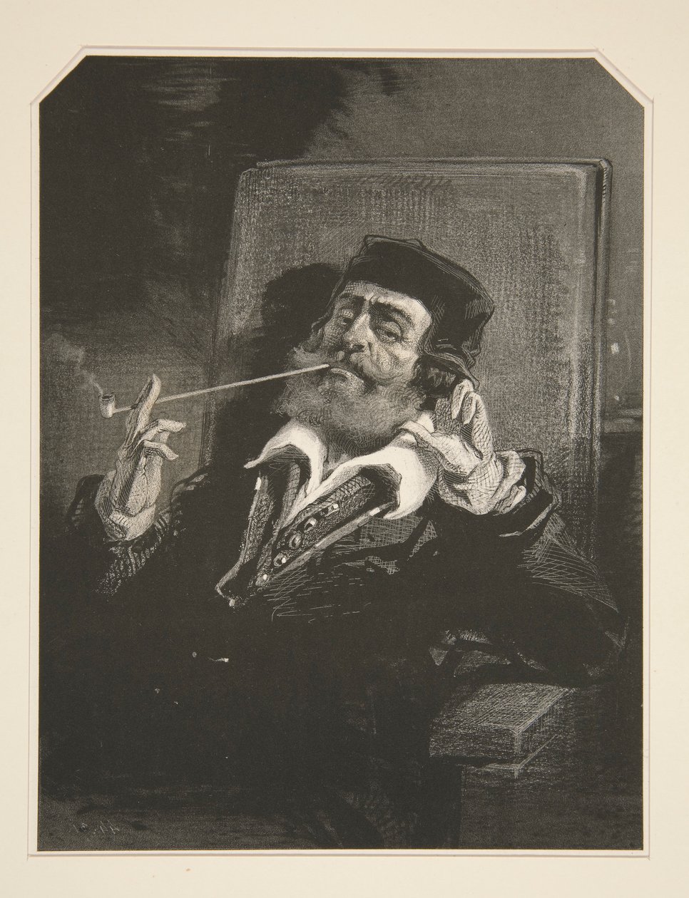 (UN FUMEUR.) de Paul Gavarni