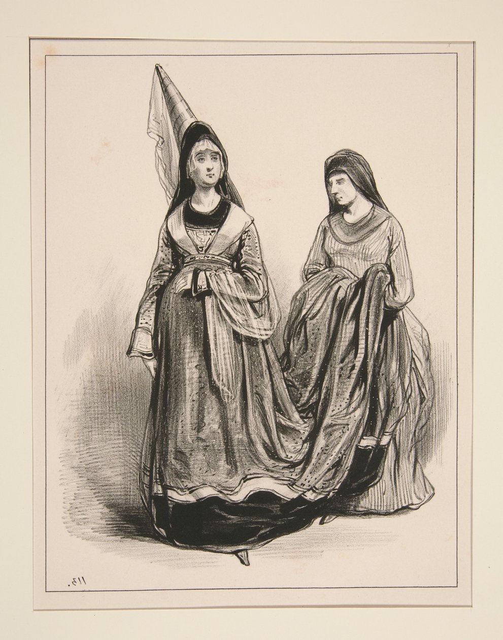 1400. Damas de Paris. de Paul Gavarni