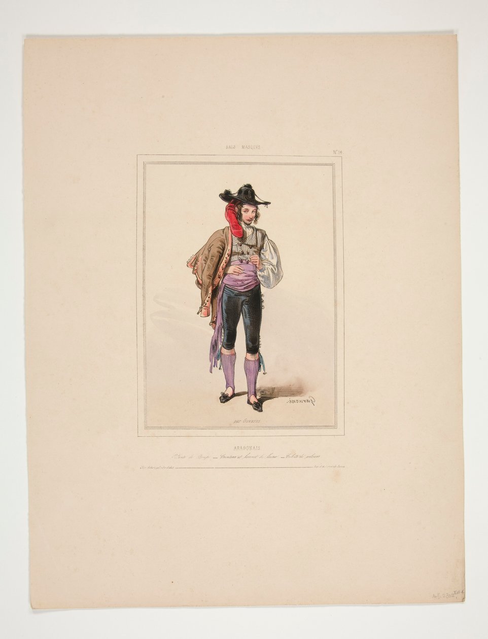 ARAGONESE. Casaco de chapa. de Paul Gavarni