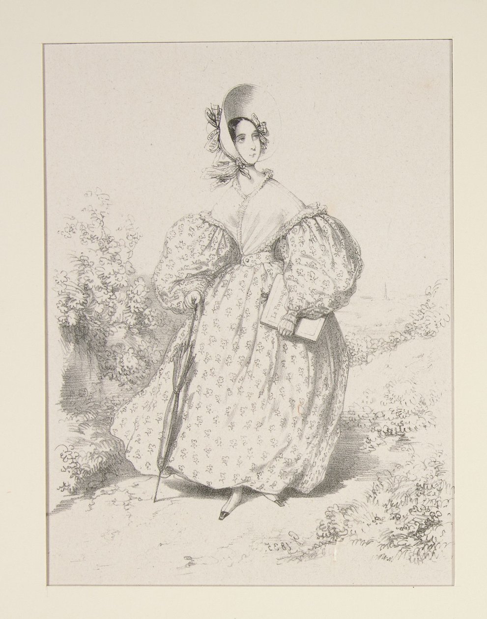 No campo. Huillet 1835. Vestido de jaconas,... de Paul Gavarni