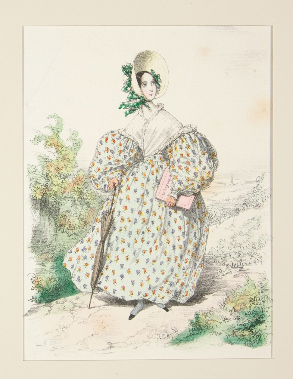 NO CAMPO. Julho de 1835. Vestido de jaconas,... de Paul Gavarni