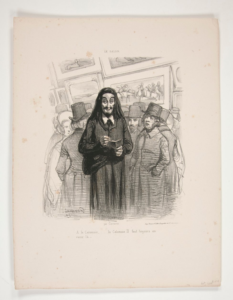 Calúnia, de Paul Gavarni