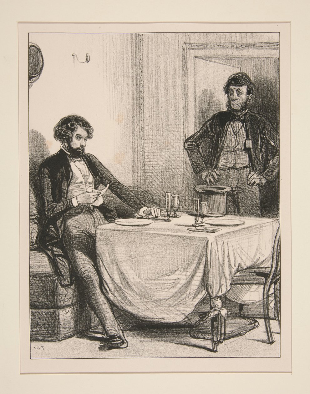 A um senhor Anatole que espera num gabinete... de Paul Gavarni