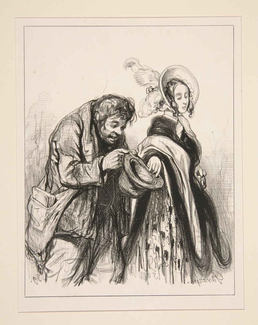 Alma sensível e caridosa, afasta-te dos malvados (sic)... de Paul Gavarni