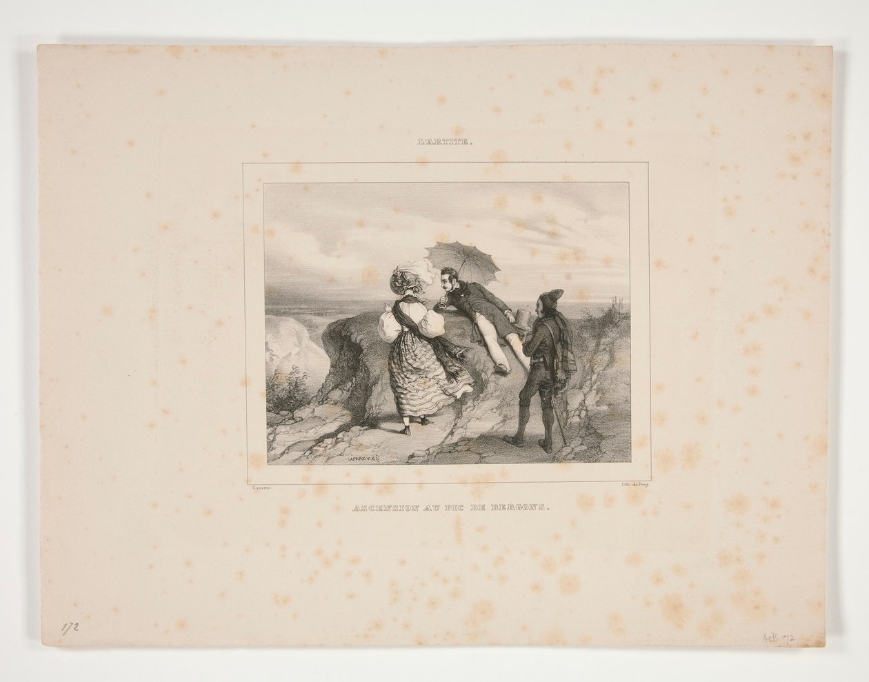 Ascensão ao Pico de Bergons de Paul Gavarni