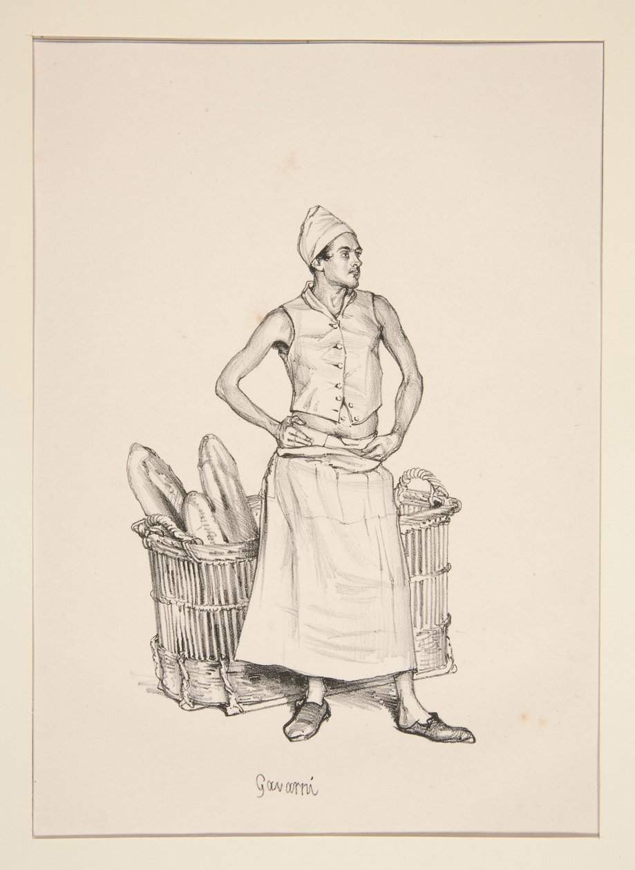 BOULANGER. Baker. de Paul Gavarni