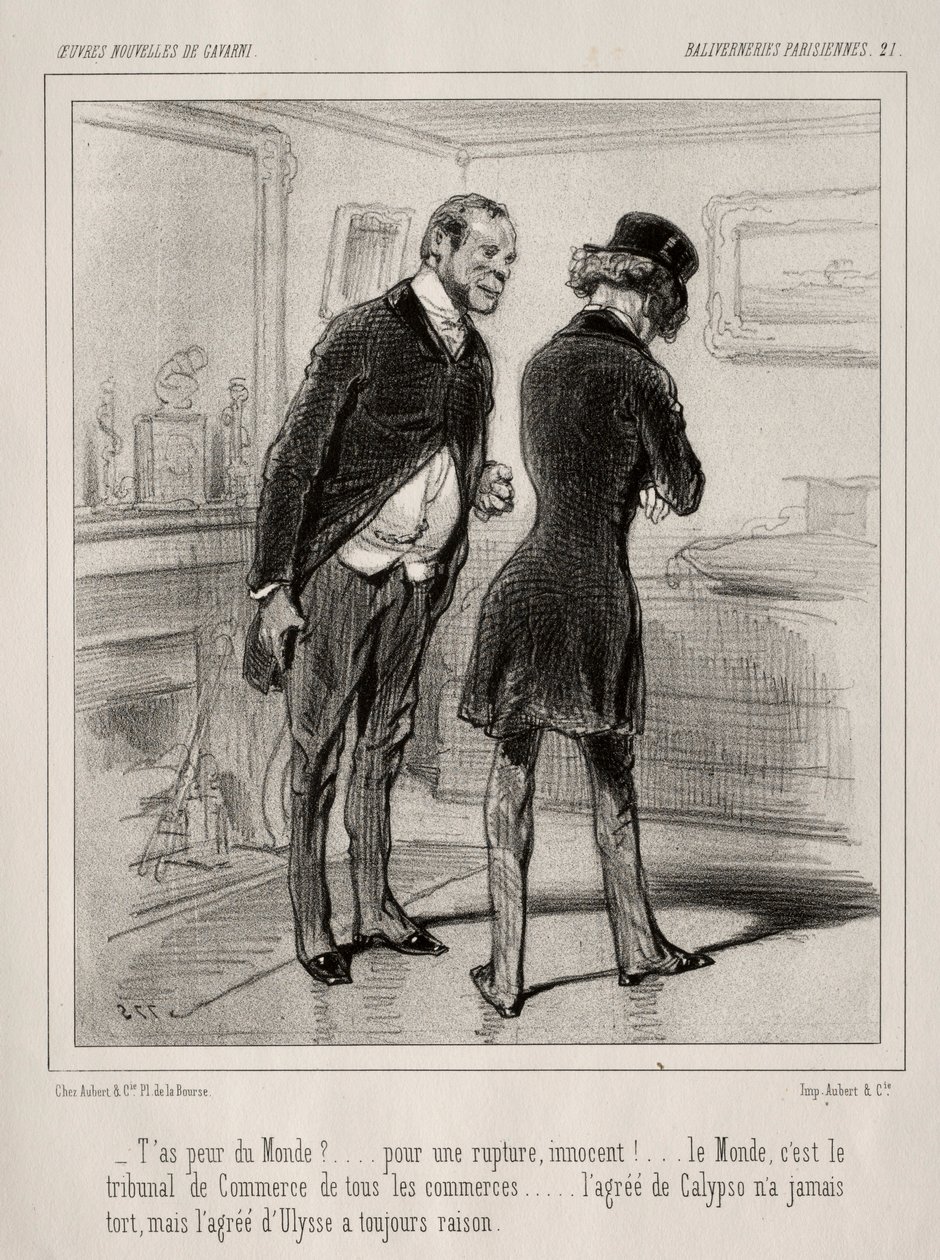 Baliverneries Parisiennes. de Paul Gavarni