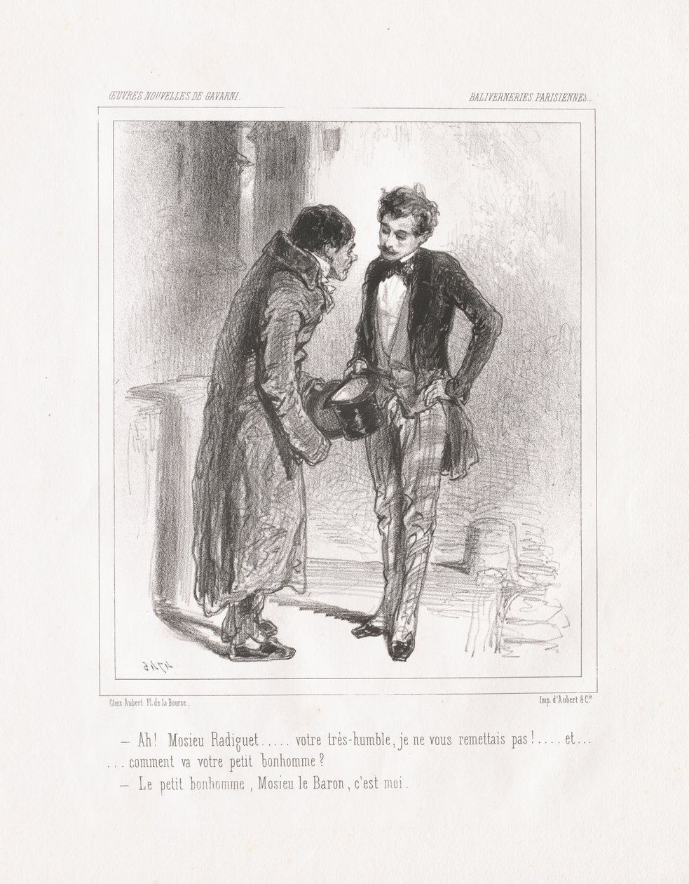 Bobagem parisiense: Ah! Senhor Radiguet de Paul Gavarni