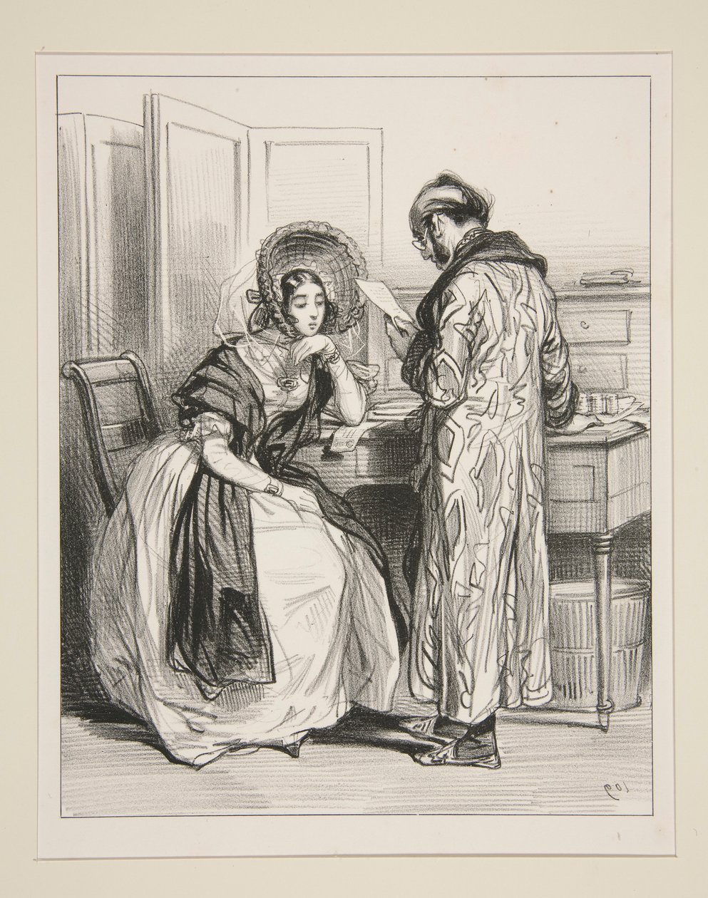 escorregar de Paul Gavarni
