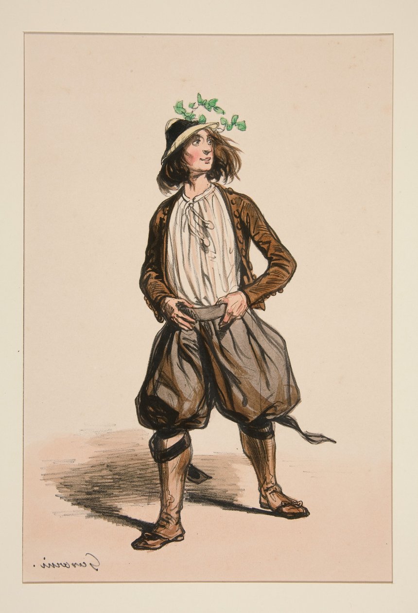CHEVRIER. Chapéu de palha. ... de Paul Gavarni