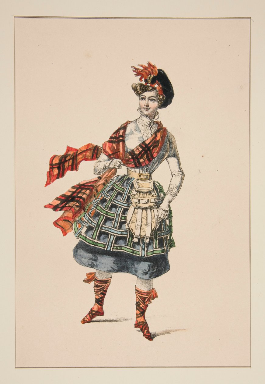 COSTUMES ECOSSAIS. de Paul Gavarni
