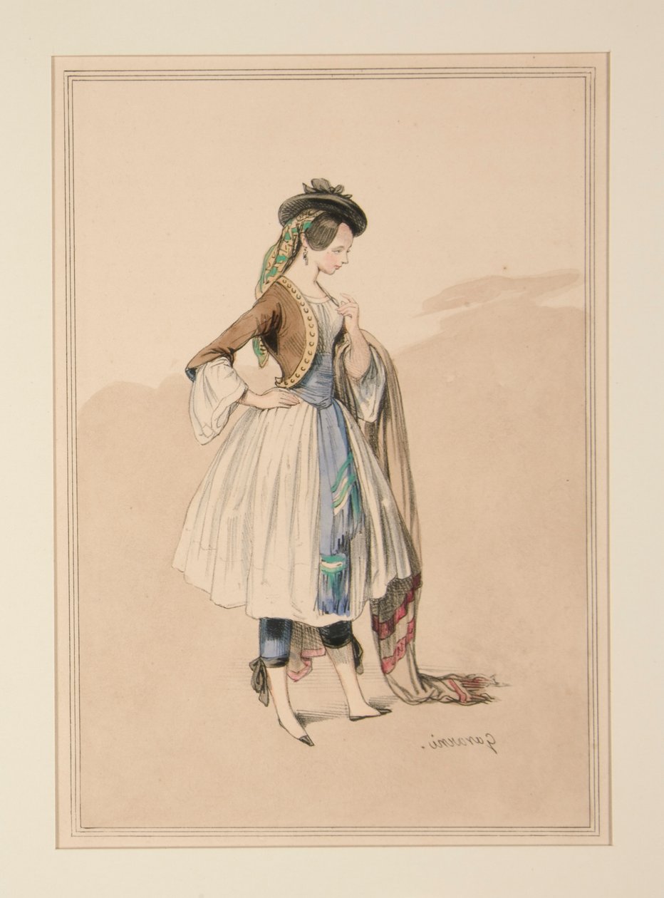 GAVARNI TRAJES, executado por Moreau, de Paul Gavarni