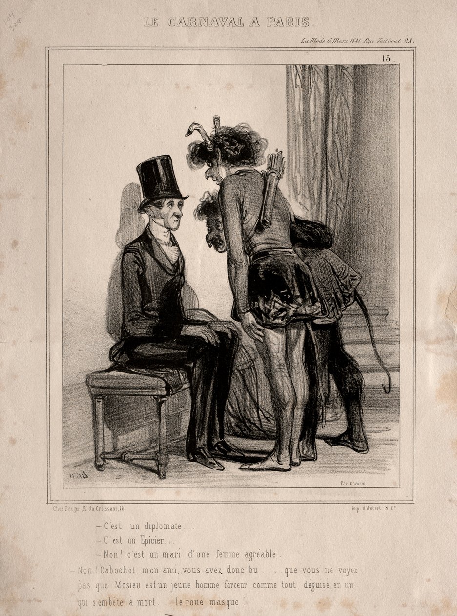 Carnaval, 1841.  de Paul Gavarni