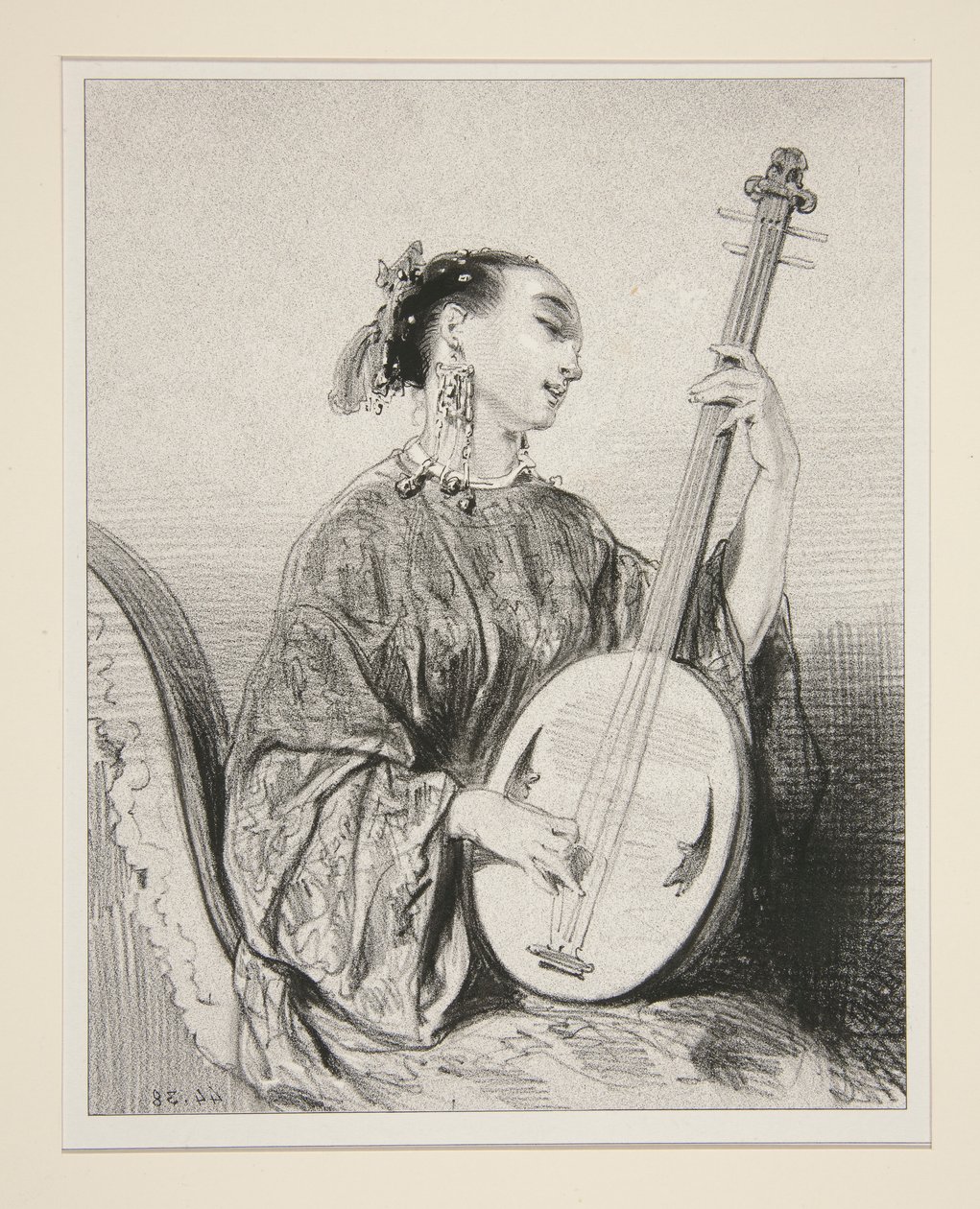 Cantora chinesa. de Paul Gavarni