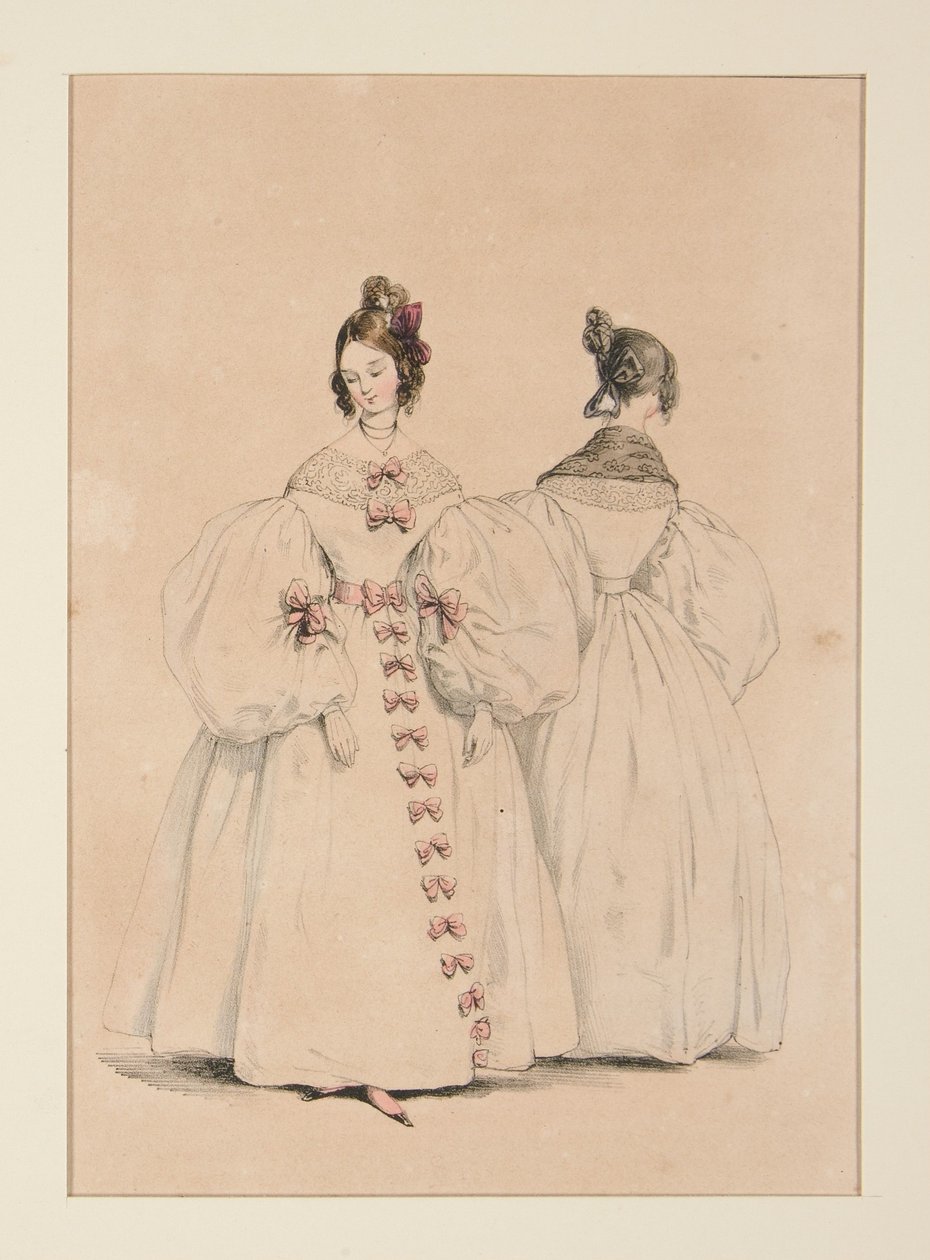 PARA A NOITE. Vestidos de musselina e de gaze de Florença,... de Paul Gavarni