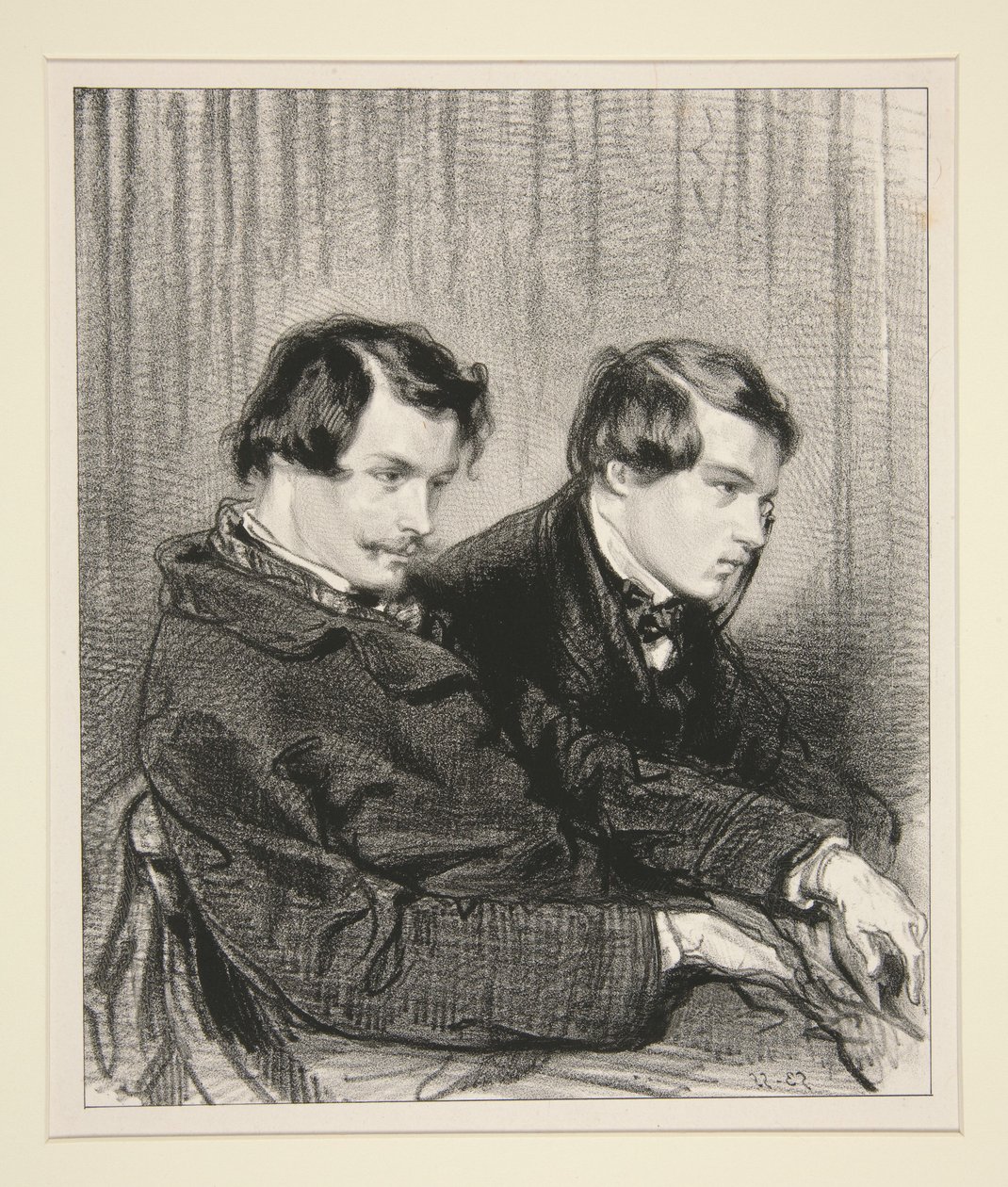 Edmond e Jules de Goncourt de Paul Gavarni