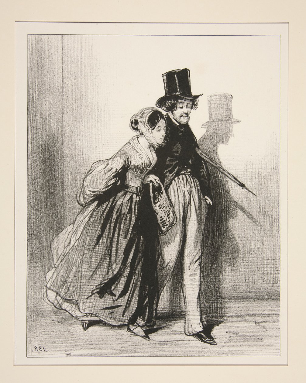 Eugène e a sua pequena. de Paul Gavarni