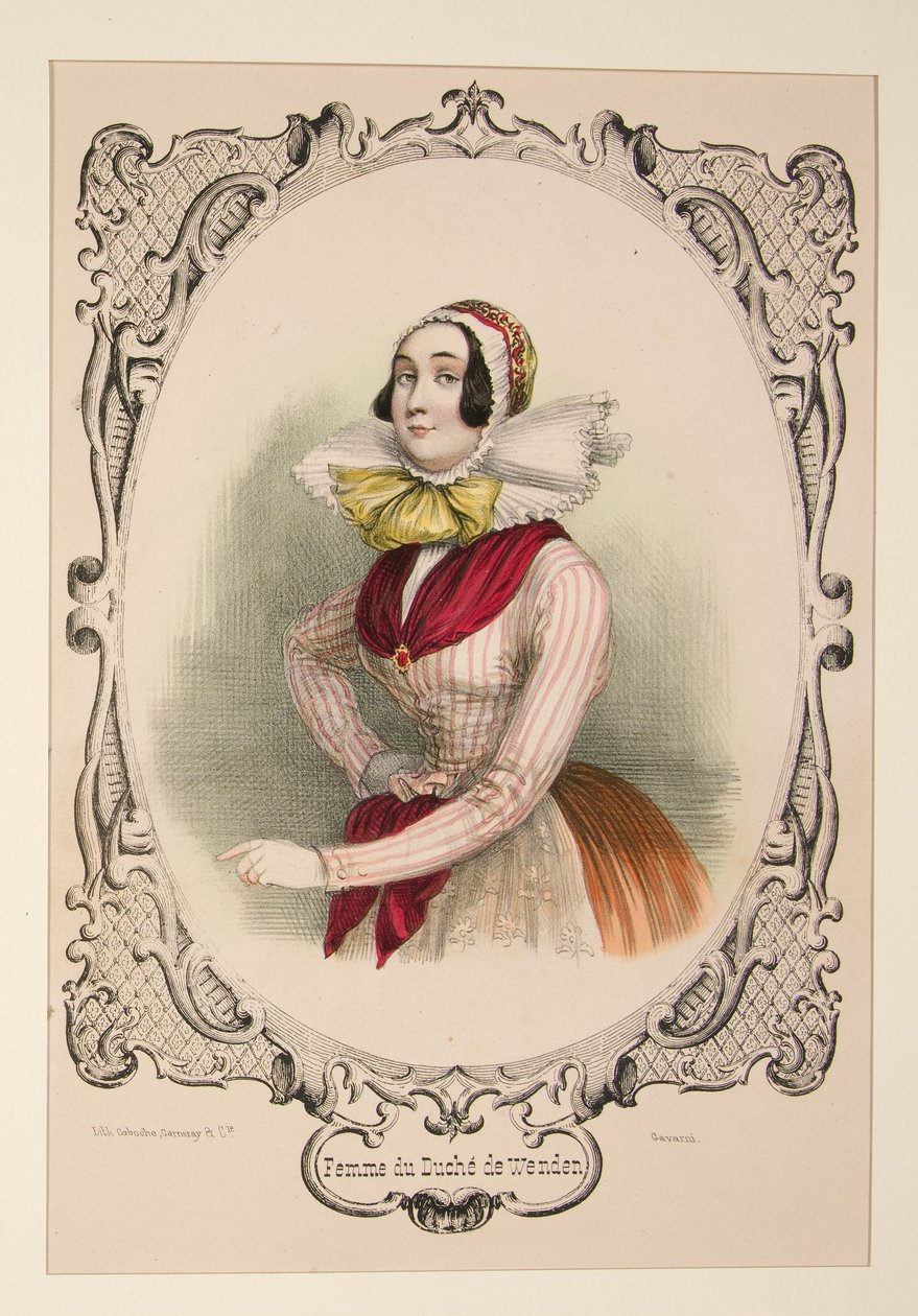 Mulher do ducado de Wenden de Paul Gavarni
