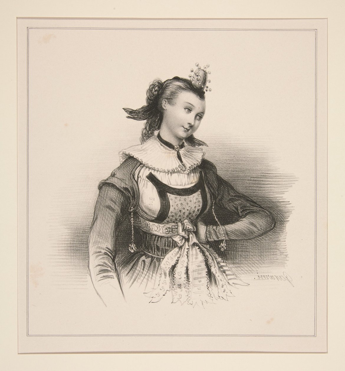 Noiva de Berna de Paul Gavarni