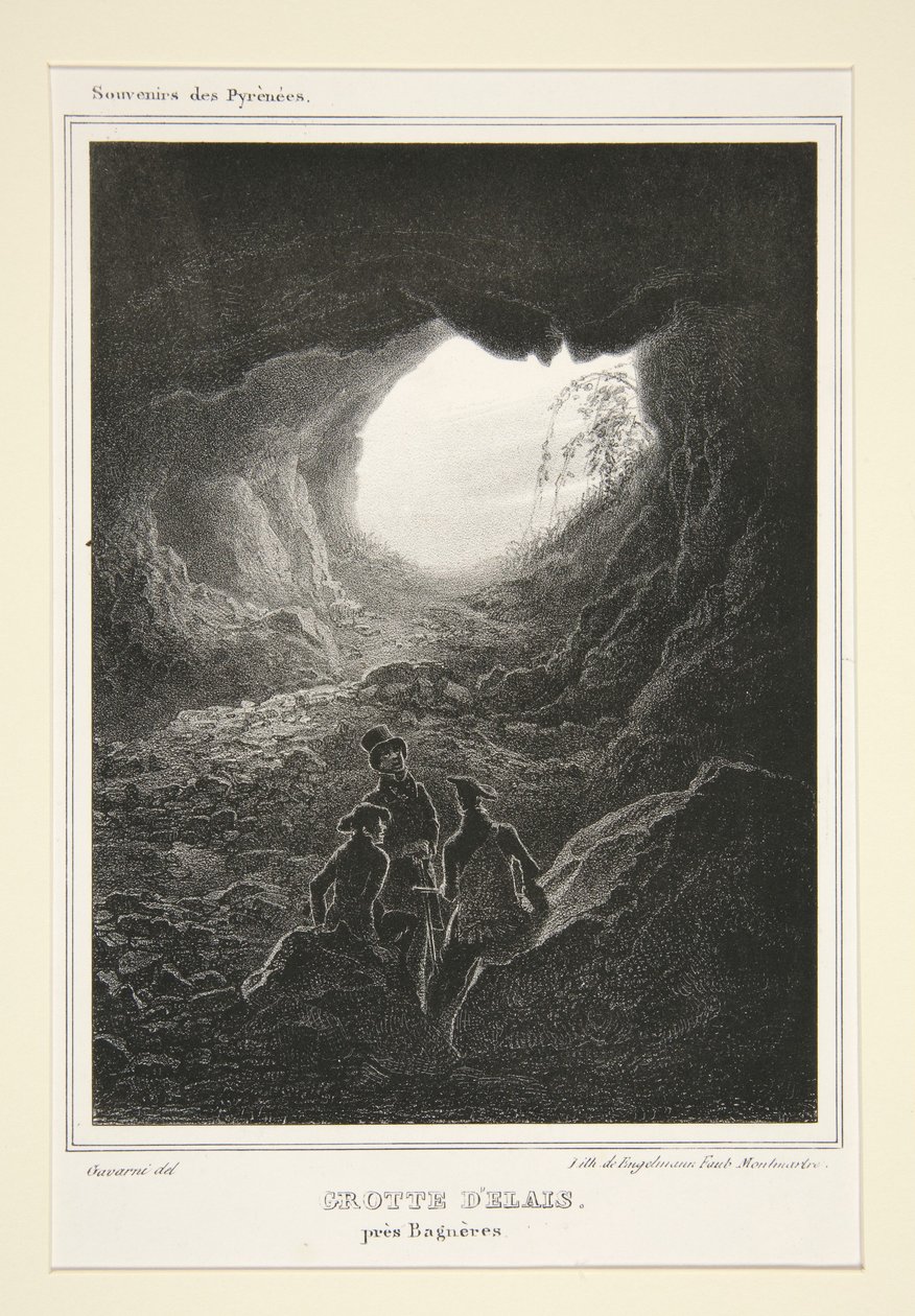 GRUTA DE ELAIS, perto de Bagnères. de Paul Gavarni
