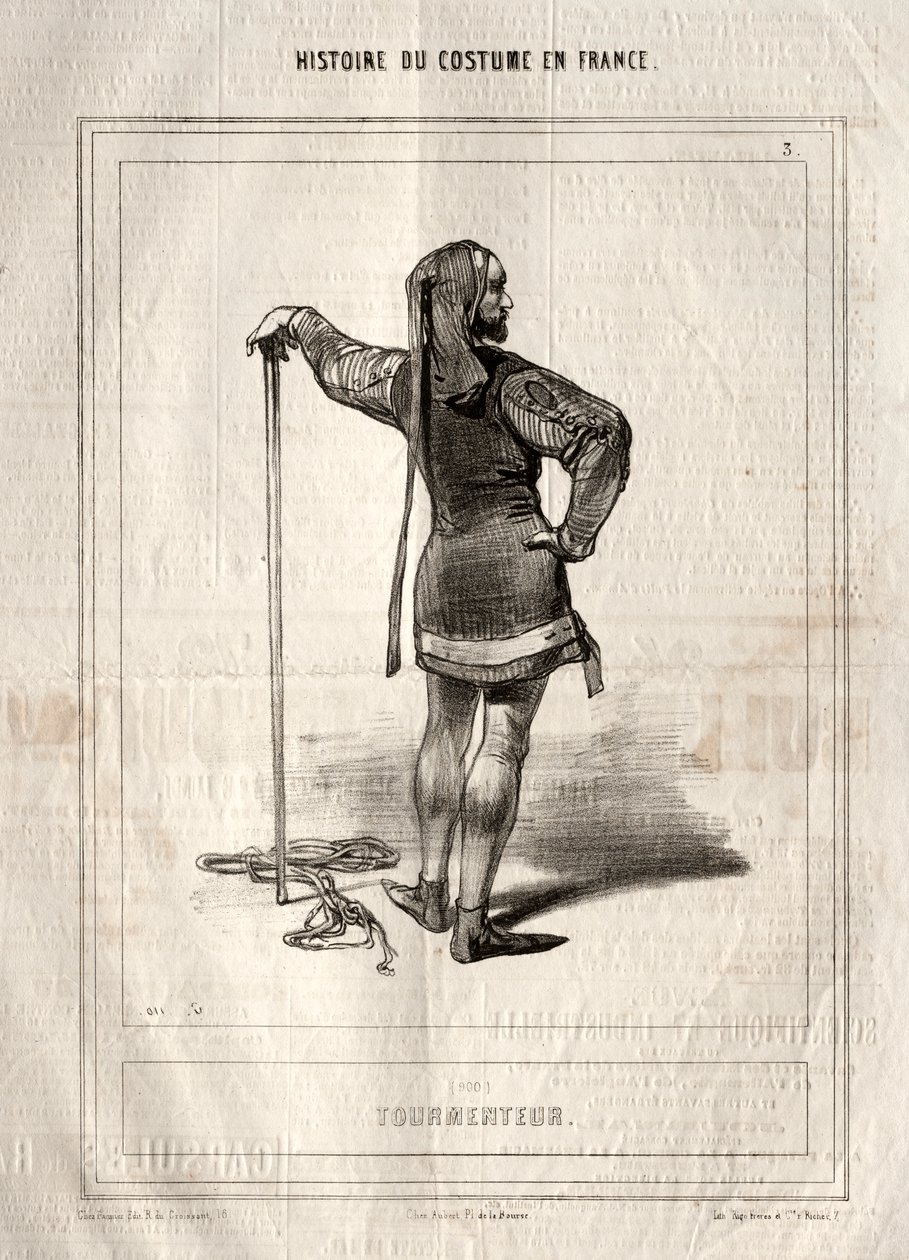 História do Traje na França: Tormentor de Paul Gavarni