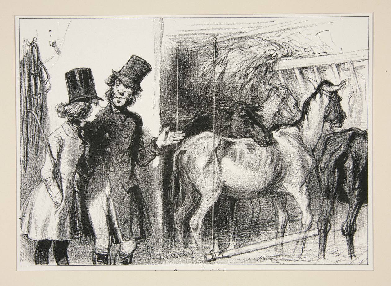 Aqui alugamos cavalos de Paul Gavarni