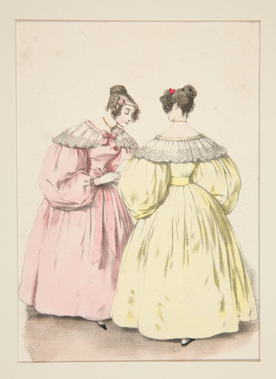 JANEIRO DE 1836. — Vestido de gaze estilo princesa,... de Paul Gavarni